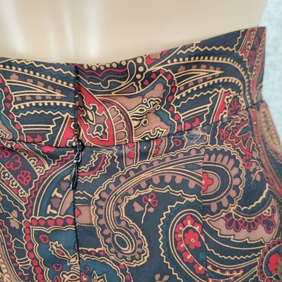 JH Collectibles Silk Paisley Blazer and Skirt Vintage 90s Suit Matching Set - Picture 3 of 15